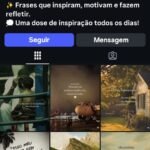 Página do instagram | motivação 1.195 seguidores