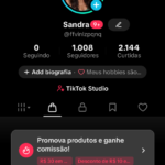 ✅CONTA TIKTOKSHOP ATIVO 🛒 | 1.080 K+ SEGUIDORES | 2.1 K CURT❤️ | NICHO BELEZA | SEM DOCUMENTOS | 💰 ENGAJAMENTO 17K (28D)