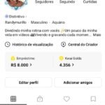 Conta de kwai 3K Seguidores com comércio de criador activo ainda tá com 30 rales para tirar