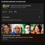 Canal Youtube com 53mil inscritos
