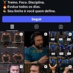 Página do instagram | Musculação com +1K de Seguidores