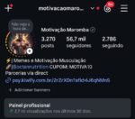 CONTA INSTAGRAM NICHO MUSCULAÇÃO / ACADEMIA 56 MIL SEGUIDORES MONETIZAÇÃO LIBERADA E 2 MILHÃO DE ALCANCE NOS ULTIMOS 30 DIAS
