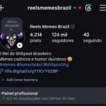 CONTA INSTAGRAM NO NICHO DE HUMOR/MEMES COM 124 MIL SEGUIDORES E 4 MILHÕES DE ALCANCE NOS ULTIMOS 30 DIAS