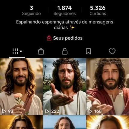 Conta TikTok Shop - 1870 Mil Seguidores / Nicho Religião (SEM DOCUMENTO)