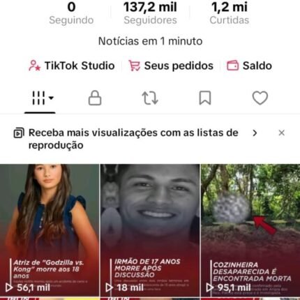 TIK TOK VIRAL, NICHO NOTÍCIAS, MONETIZADO 137 MIL SEGUIDORES