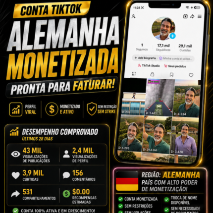 TIKTOK MONETIZADO ALEMANHÃ ENGAJADO!