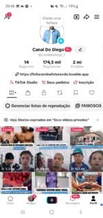 Conta com 175 mil seguidores pronta para trabalhar