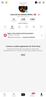 🚀 Conta TikTok Shop ativo— 1.630 Seguidores | ideal para começar no TIKTOK shop🛍️