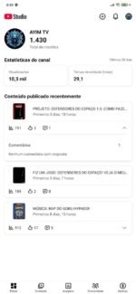 Canal do YouTube não monetizado