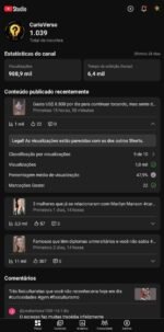🚀 Canal YouTube Shorts | 1.039 Inscritos | 🔥 988 Mil Views