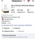 Falapatos com 51 mil seguidores