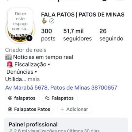 Falapatos com 51 mil seguidores