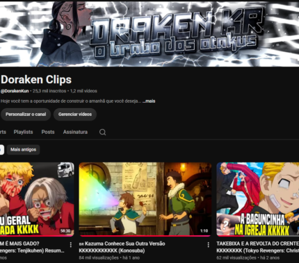 CANAL YOU MONET | 25K SUBS👥|+6,44 MILHÃO VIEWS👀| ANIMES & OTAKUS🎌| ACEITA OFERTAS | AUDIÊNCIA ULTRA ENGAJADA 🔥2026