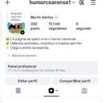 Conta com 11 mil seguidores ! 7 milhões de visualizações em 30 dias ! Seguidores 100% Reais !