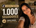 CONTA TIKTOK 1K SE SEGUIDORES - TIKTOK SHOP ATIVO PRONTA PRA USI