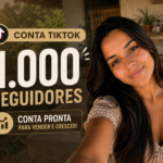 CONTA TIKTOK 1K SE SEGUIDORES - TIKTOK SHOP ATIVO PRONTA PRA USI