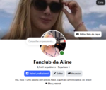 Página Fanclub da Aline - 3,1k Seguidores