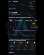 Instagram impecável 222k totalmente orgânicos engajados crescendo muito - Imagem 5