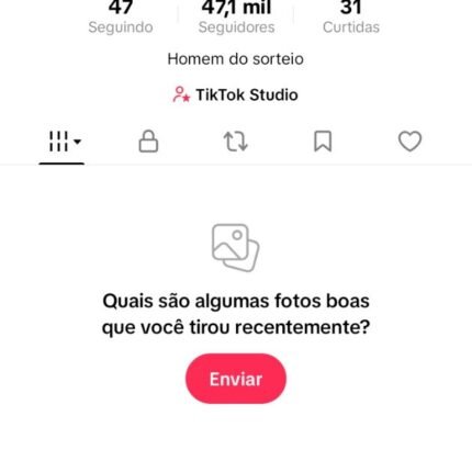 CONTA DO TIKTOK MONETIZADA +47,1K SEGUIDORES (ENGAJAMENTO REAL)