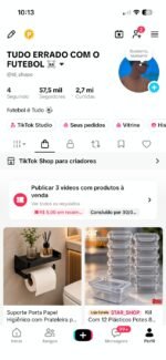 CONTA DO TIKTOK SHOP ATIVO + MONETIZADA +57,5K SEGUIDORES +2,7M CURTIDAS - Imagem 2