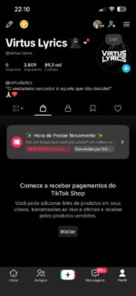 CONTA DO TIKTOK COM SHOP ATIVO +3,8K SEGUIDORES +89,3K CURTIDA(ENGAJAMENTO REAL)