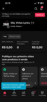 CONTA DO TIKTOK COM SHOP ATIVO +3,8K SEGUIDORES +89,3K CURTIDA(ENGAJAMENTO REAL) - Imagem 2
