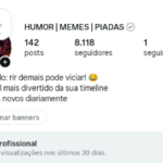 🚀PERFIL DO INSTAGRAM ORGÂNICO (8.000 mil seguidores & 4.9 MILHÕES de viws em 30D)