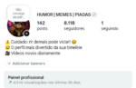 🚀PERFIL DO INSTAGRAM ORGÂNICO (8.000 mil seguidores & 4.9 MILHÕES de viws em 30D)