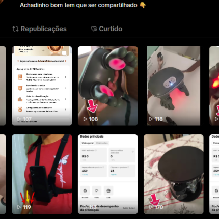 Conta do TikTok 13 k de seguidores