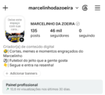 🚀PERFIL DO INSTAGRAM (46.0 mil seguidores & 10,6 MILHÕES de viws em 30D)