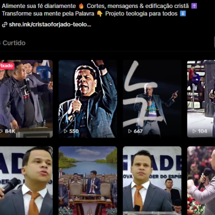 Conta do tikTok 2167 Seguidores viralizando nicho gospel pregações viralizado em 3 dias ganhando em média 100 seguidores por dia