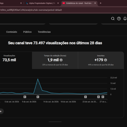 Canal com 500 inscritos
