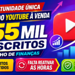 CANAL DE FINANÇAS COM 155 MIL INSCRITOS — SÓ FALTA REATIVAR E COMPLETAR AS HORAS!