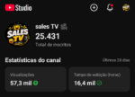 Canal no YouTube com 25 mil inscritos