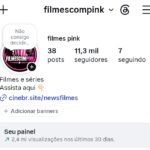 Conta de Instagram 11 Mil Seguidores | Nicho: filmes e séries 
