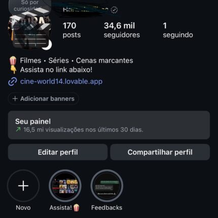 Conta Instagram 34K
