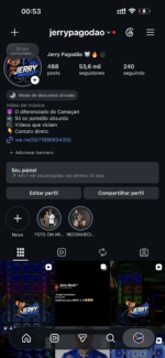 Conta com +50K de seguidores