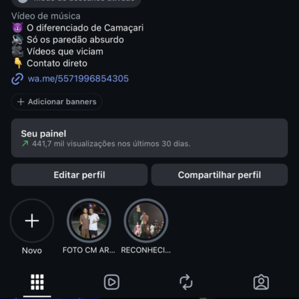 Conta com +50K de seguidores