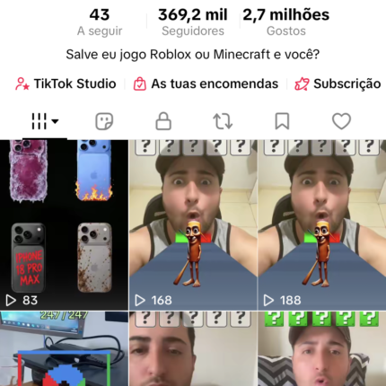 Conta TikTok baratinha rara