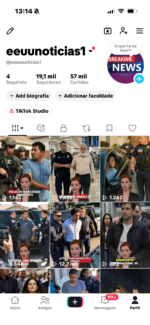 Vendo conta Tiktok americana subida 100% inglês com 19 Mil Seguidores