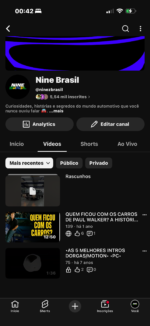 CANAL COM 5MIL INSCRITOS