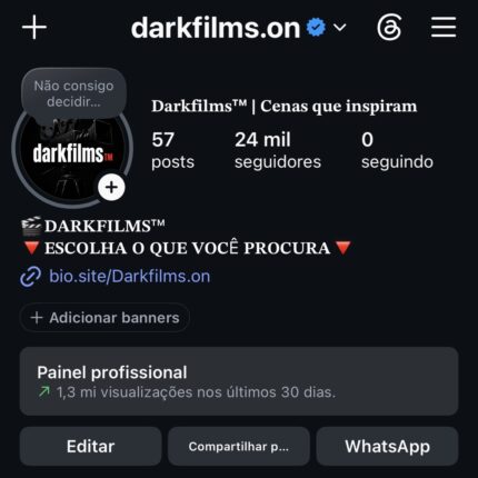 Darkfilms Conta no Instagram