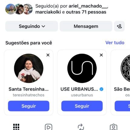 Instagram com 858 mil seguidores