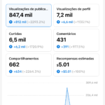 TikTok Monetizado França - já com valores a receber + Conta Tiktok com 9.580 seguidores pronta pra monetizar