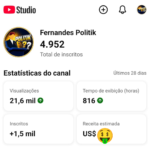 Canal do YouTube Monetizado Mais de 4.000 inscritos | Nicho Premium de Geopolítica, História e Economia