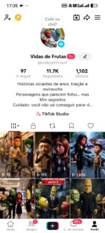 Página de Tiktok monetizada| Nicho Novelinha de frutas - Imagem 4