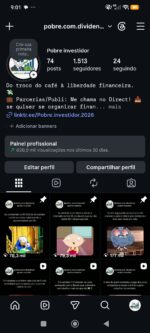 Conta de Instagram 1500 Seguidores Monetizável / Nicho de Finanças & Humor (Mais de 620K de Alcance Mensal!) - Imagem 2
