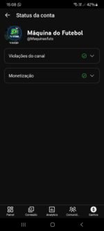 CANAL DE FUTEBOL MONETIZADO COM 13 MIL INSCRITOS E SUPER ENGAJADO E POR UM PREÇO SUPER BAIXO, SO POSTAR E GANHAR BASTANTE DINHEIRO COM ELE - Imagem 3