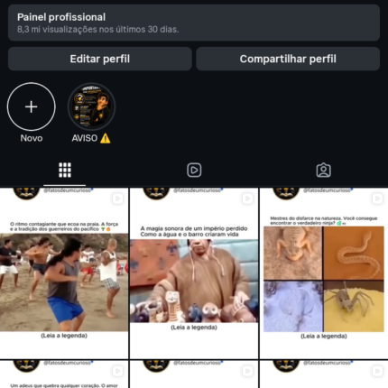 PERFIL INSTAGRAM+13K seguidores DISPONÍVEL ✅