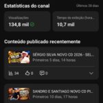 🎵 CANAL DE MÚSICA | 8.698 INSCRITOS | 134 MIL VIEWS